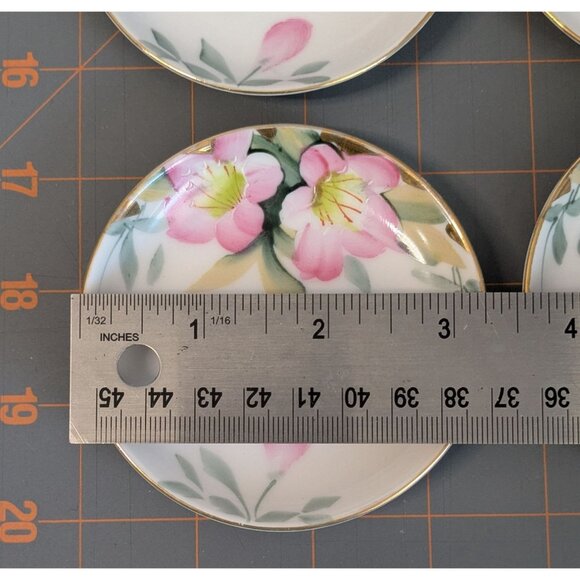 Noritake Azalea Butter Pat Plates Coupe 3 1/4" Porcelain - Picture 4 of 13